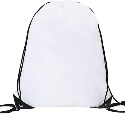 20 Pcs Drawstring Backpack Bulk Draw String Bags Cinch Polyester Bag for Gym Sport, Yellow