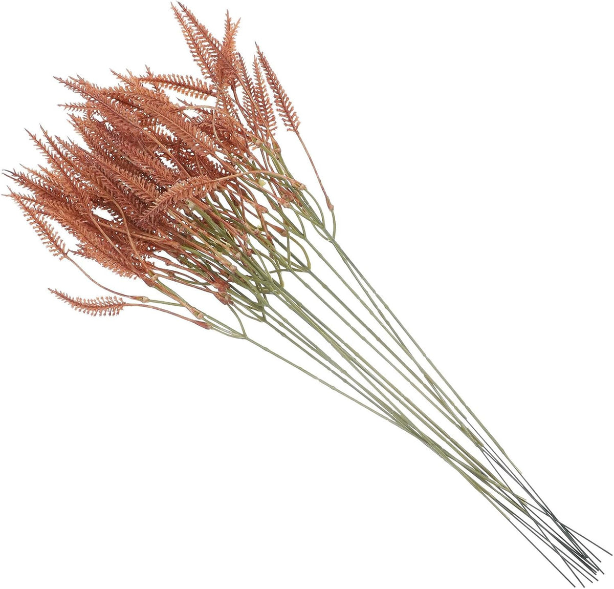 Artificial Bunny Tail Grass Stem Faux Plant Decor Brown Simulation Flower Arrangement for Wedding Home Table Centerpiece DIY Floral Adornment