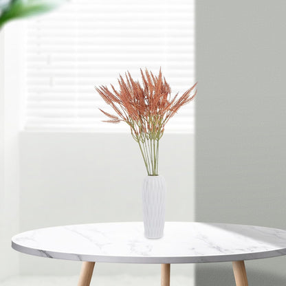 Artificial Bunny Tail Grass Stem Faux Plant Decor Brown Simulation Flower Arrangement for Wedding Home Table Centerpiece DIY Floral Adornment