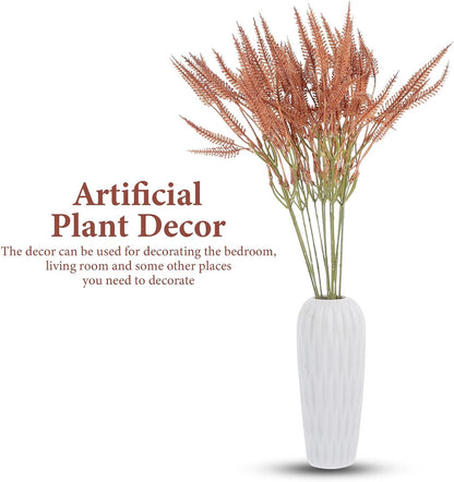 Artificial Bunny Tail Grass Stem Faux Plant Decor Brown Simulation Flower Arrangement for Wedding Home Table Centerpiece DIY Floral Adornment