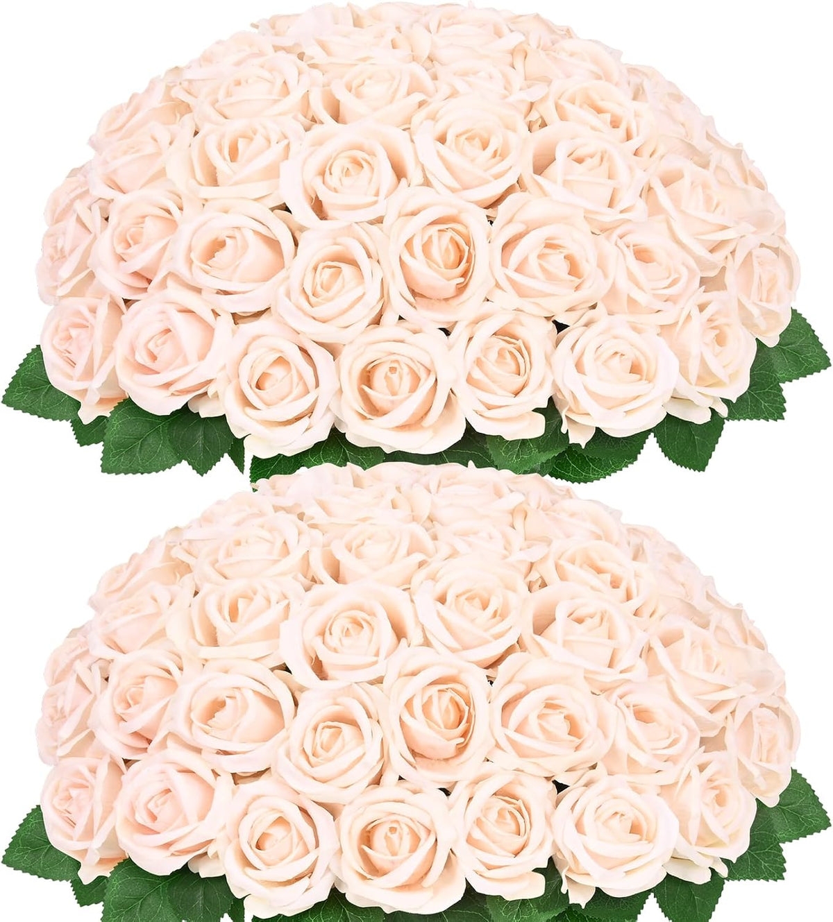 Red Roses Artificial Flowers, Real Touch Velvet Fake Roses Bouquet