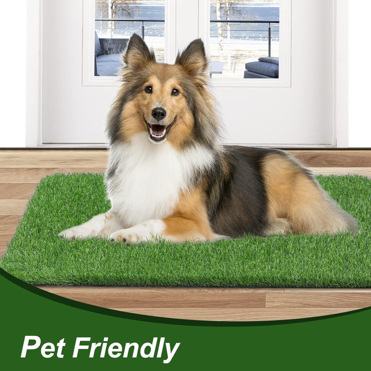 32"x 20" Artificial Grass Door Mat, Turf Grass Dog Outdoor Rug