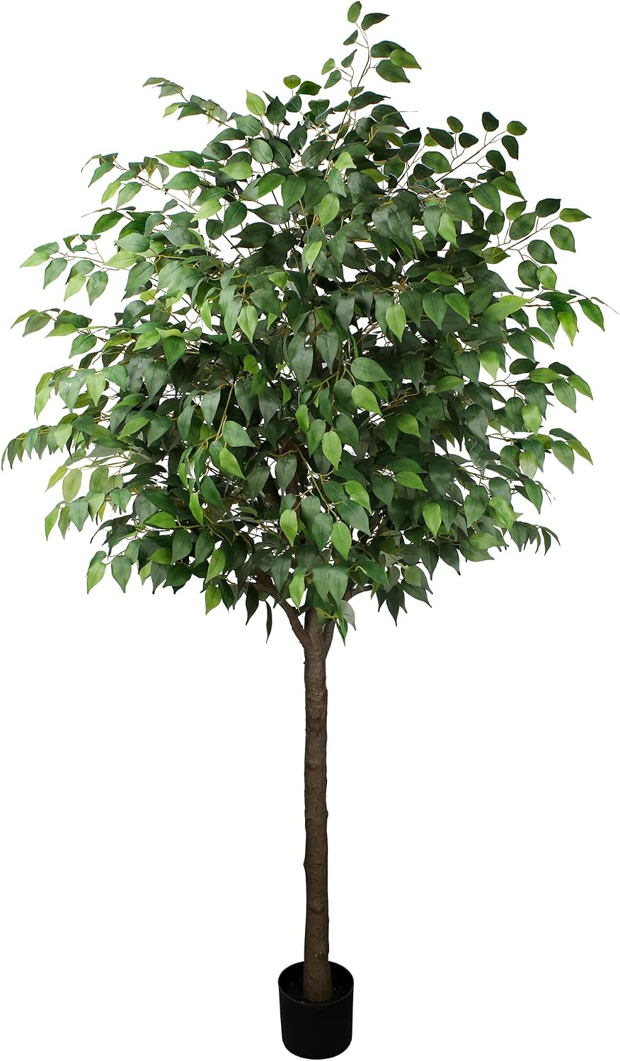 Artificial Ficus Tree - 4 FT Tall Silk Fake Tree with Pot - Lifelike Foliage & Branches for Indoor/Outdoor Decor