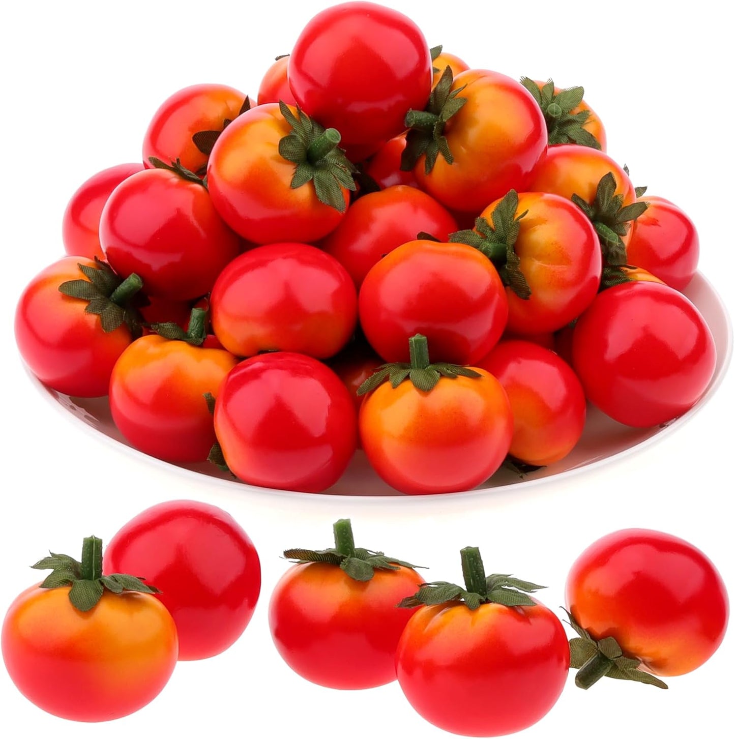 30pcs MINI Artificial Peach Decoration Fake Fruit Home Party Christmas DIY Material - 3.5 cm