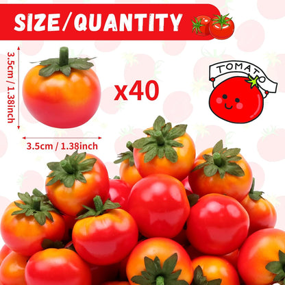30pcs MINI Artificial Peach Decoration Fake Fruit Home Party Christmas DIY Material - 3.5 cm