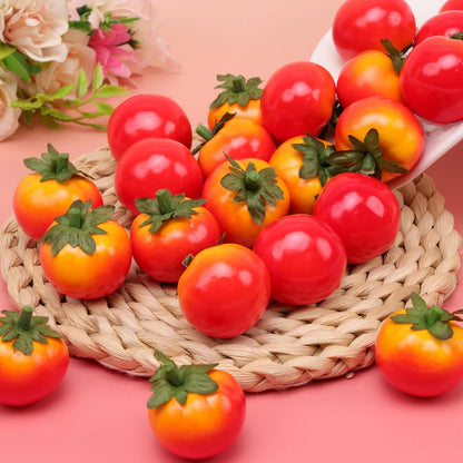 30pcs MINI Artificial Peach Decoration Fake Fruit Home Party Christmas DIY Material - 3.5 cm