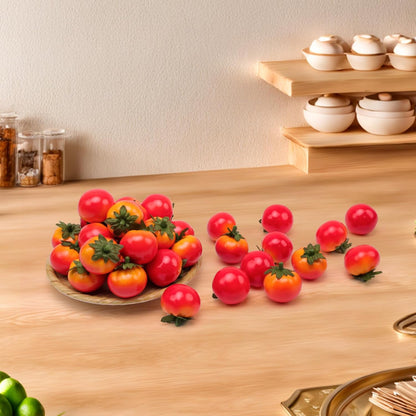 30pcs MINI Artificial Peach Decoration Fake Fruit Home Party Christmas DIY Material - 3.5 cm
