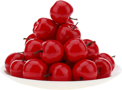 30pcs MINI Artificial Peach Decoration Fake Fruit Home Party Christmas DIY Material - 3.5 cm