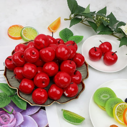 30pcs MINI Artificial Peach Decoration Fake Fruit Home Party Christmas DIY Material - 3.5 cm