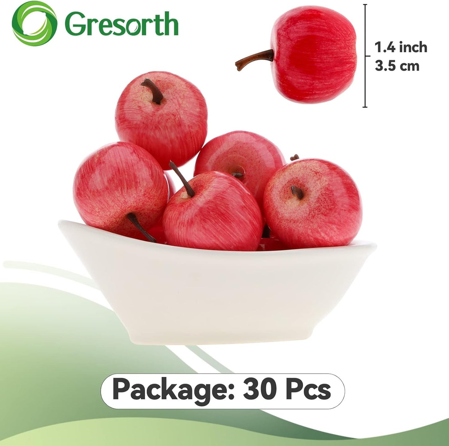 30pcs MINI Artificial Peach Decoration Fake Fruit Home Party Christmas DIY Material - 3.5 cm