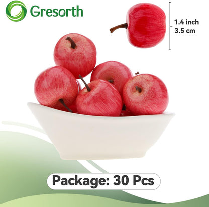 30pcs MINI Artificial Peach Decoration Fake Fruit Home Party Christmas DIY Material - 3.5 cm