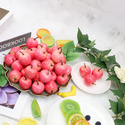 30pcs MINI Artificial Peach Decoration Fake Fruit Home Party Christmas DIY Material - 3.5 cm