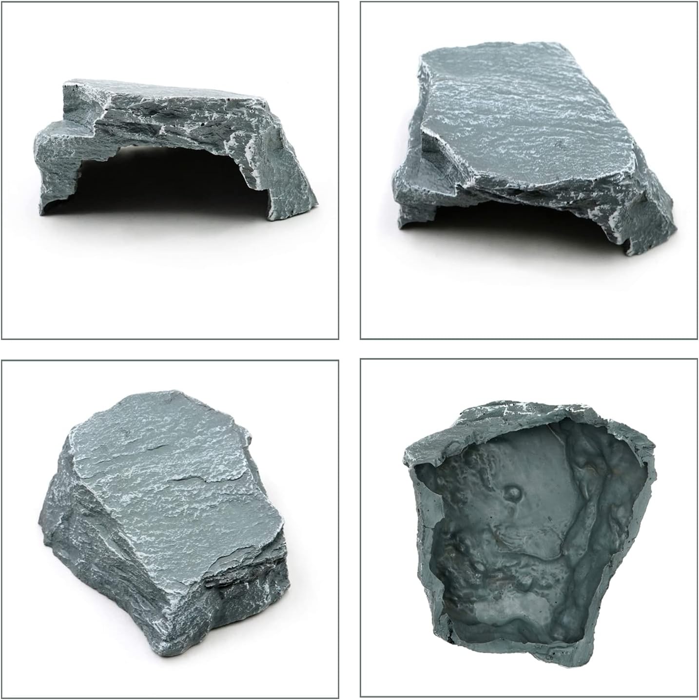 Reptile Cave Resin Hiding Habitatfor Small Reptiles | Aquarium Fish Hideout Shelter for Lizards, Made of Resin, Decor Ornament, Sturdy and Durability, Easy to Clean
