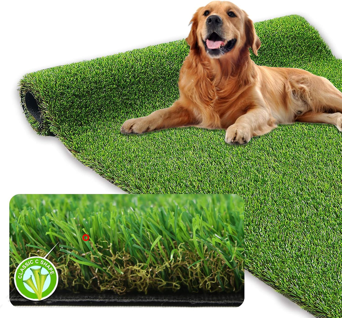 Realistic Artificial Grass Outdoor Rug 3FTX5FT Dog Turf Mat
