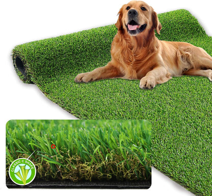 Realistic Artificial Grass Outdoor Rug 3FTX5FT Dog Turf Mat