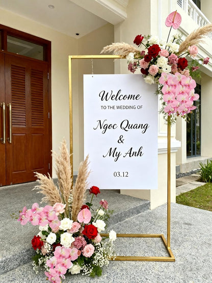 Burgundy Flowers Artificial Orchids 5PCS Fake Orchid 35.4" Faux Orchid Stems Burugndy Artificial Flowers for Bridal Shower Wedding Centerpieces Home Decor (Burgundy)
