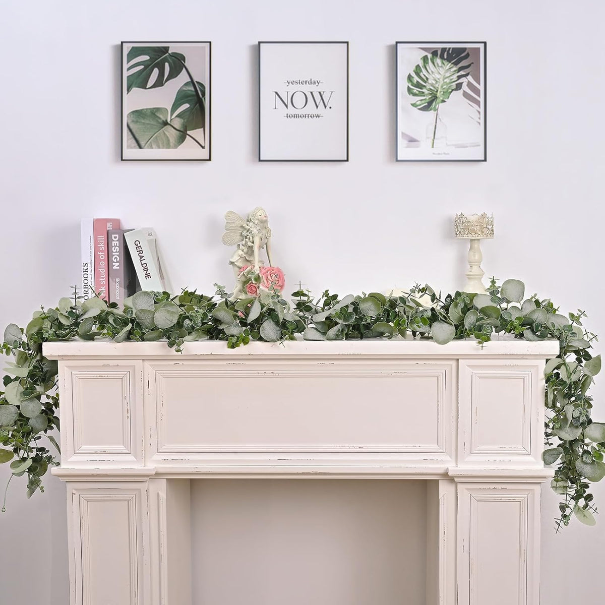 Dolicer 6FT Artificial Eucalyptus Garland Faux Greenery Garland