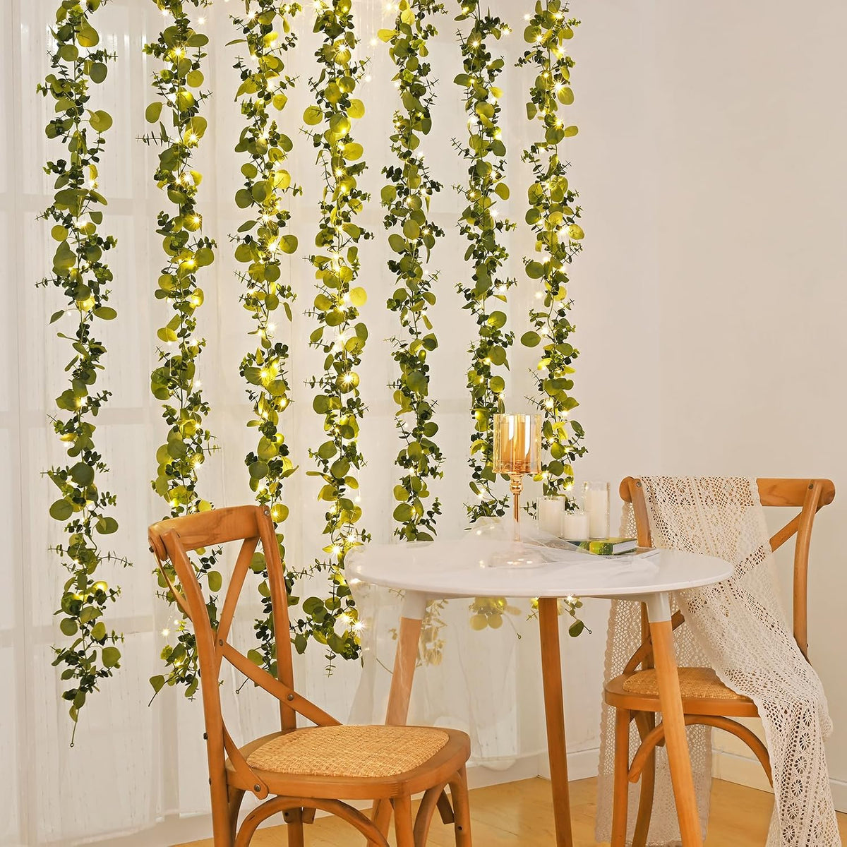 Dolicer 6FT Artificial Eucalyptus Garland Faux Greenery Garland