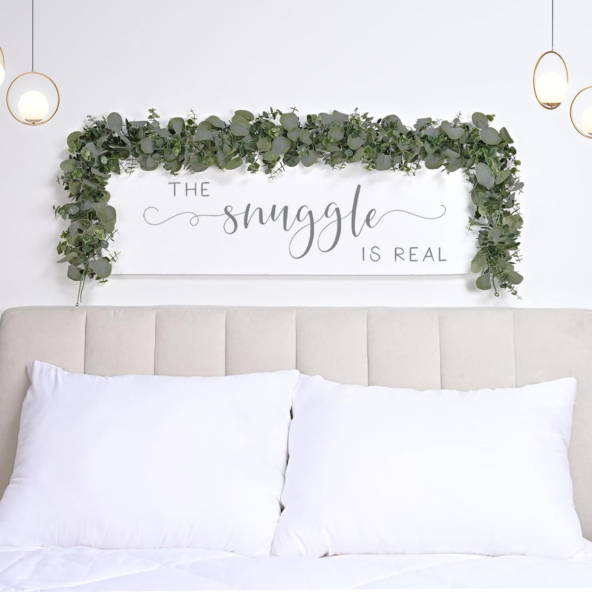 Dolicer 6FT Artificial Eucalyptus Garland Faux Greenery Garland
