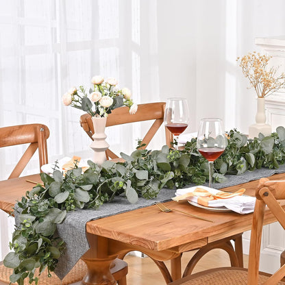 Dolicer 6FT Artificial Eucalyptus Garland Faux Greenery Garland