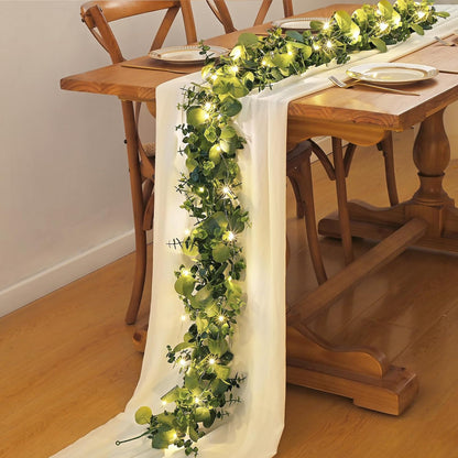 Dolicer 6FT Artificial Eucalyptus Garland Faux Greenery Garland