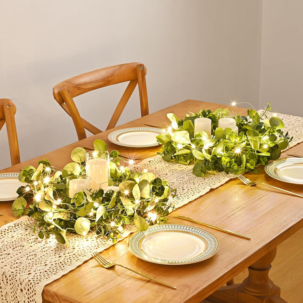 Dolicer 6FT Artificial Eucalyptus Garland Faux Greenery Garland
