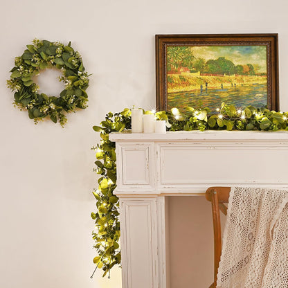 Dolicer 6FT Artificial Eucalyptus Garland Faux Greenery Garland
