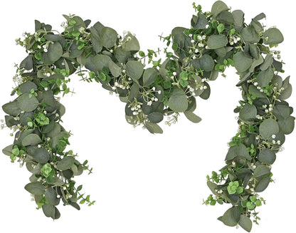 Dolicer 6FT Artificial Eucalyptus Garland Faux Greenery Garland