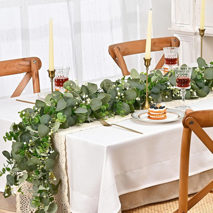 Dolicer 6FT Artificial Eucalyptus Garland Faux Greenery Garland