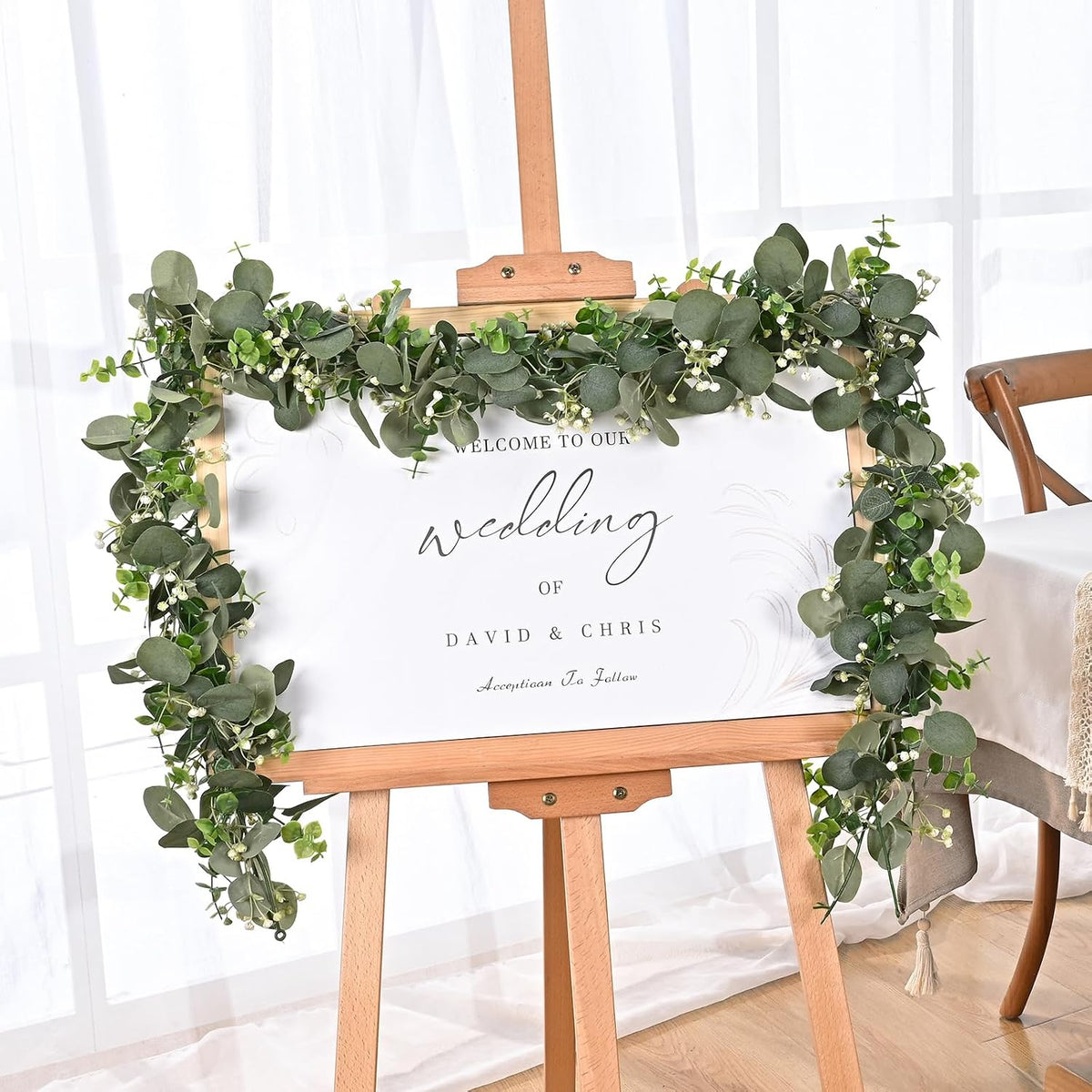 Dolicer 6FT Artificial Eucalyptus Garland Faux Greenery Garland