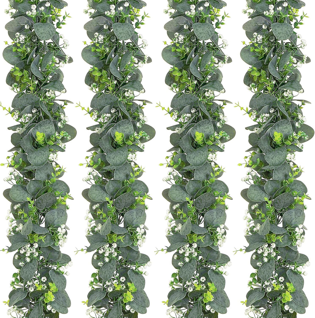 Dolicer 6FT Artificial Eucalyptus Garland Faux Greenery Garland