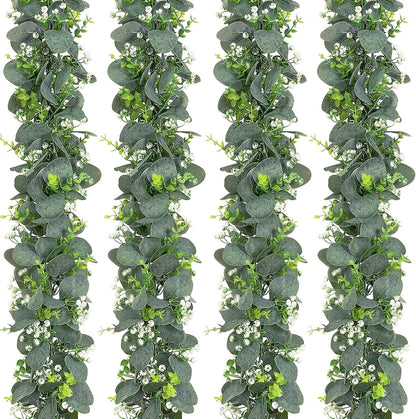 Dolicer 6FT Artificial Eucalyptus Garland Faux Greenery Garland