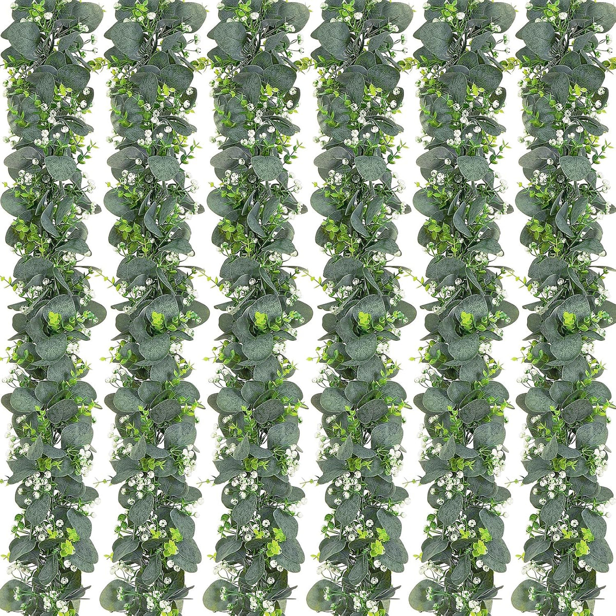 Dolicer 6FT Artificial Eucalyptus Garland Faux Greenery Garland