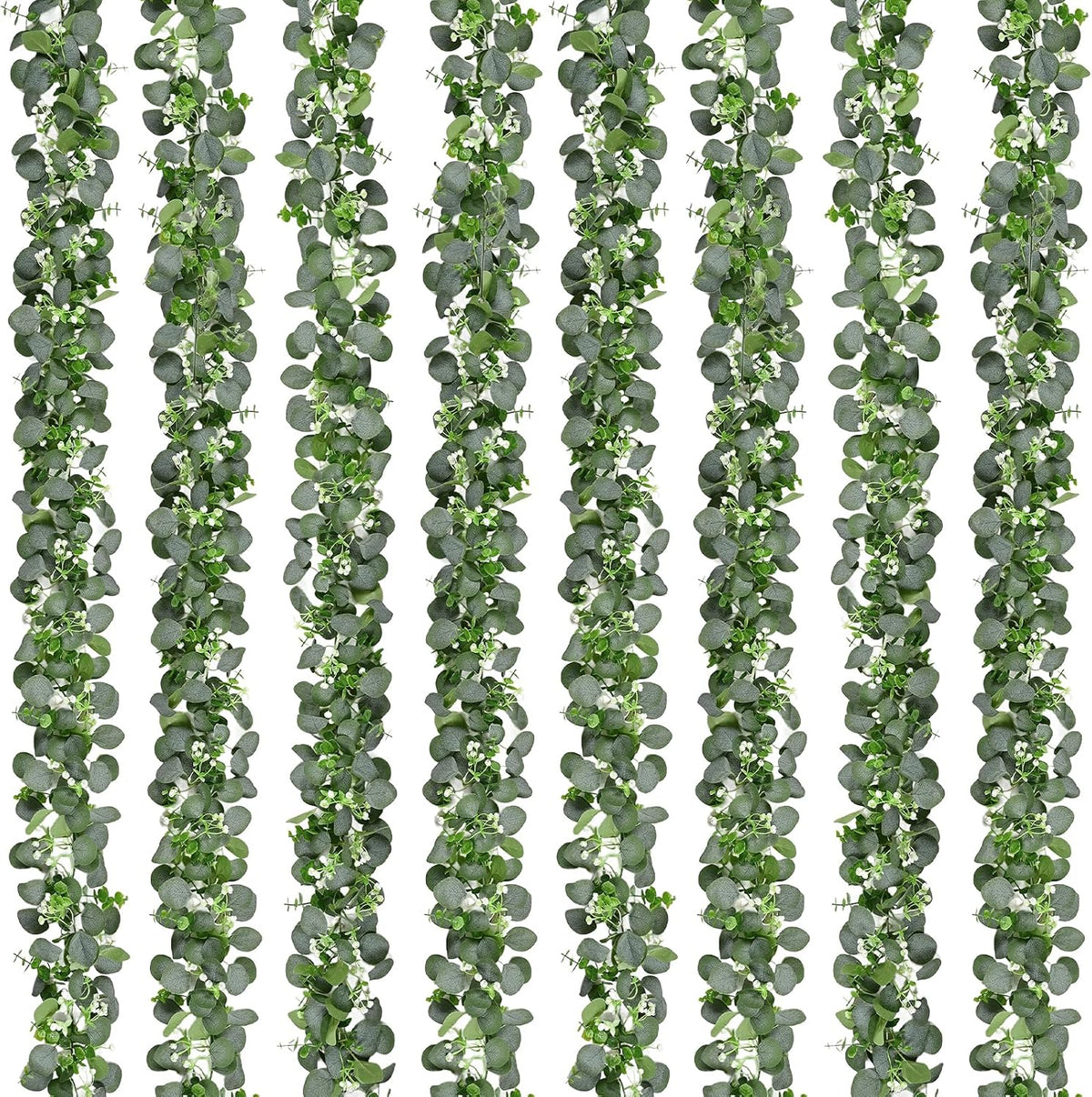 Dolicer 6FT Artificial Eucalyptus Garland Faux Greenery Garland
