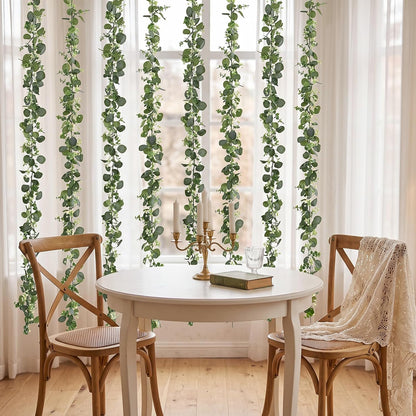 Dolicer 6FT Artificial Eucalyptus Garland Faux Greenery Garland