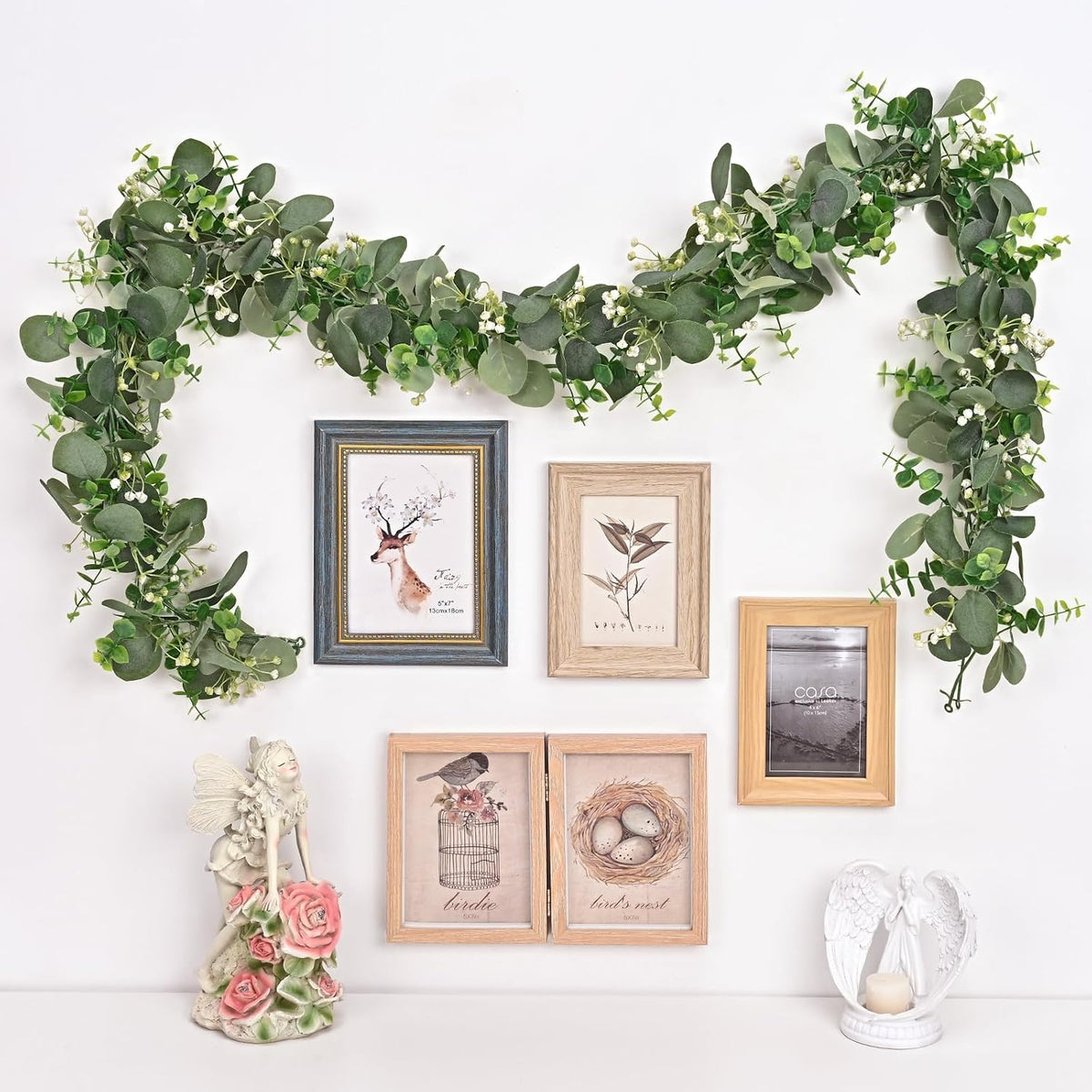 Dolicer 6FT Artificial Eucalyptus Garland Faux Greenery Garland