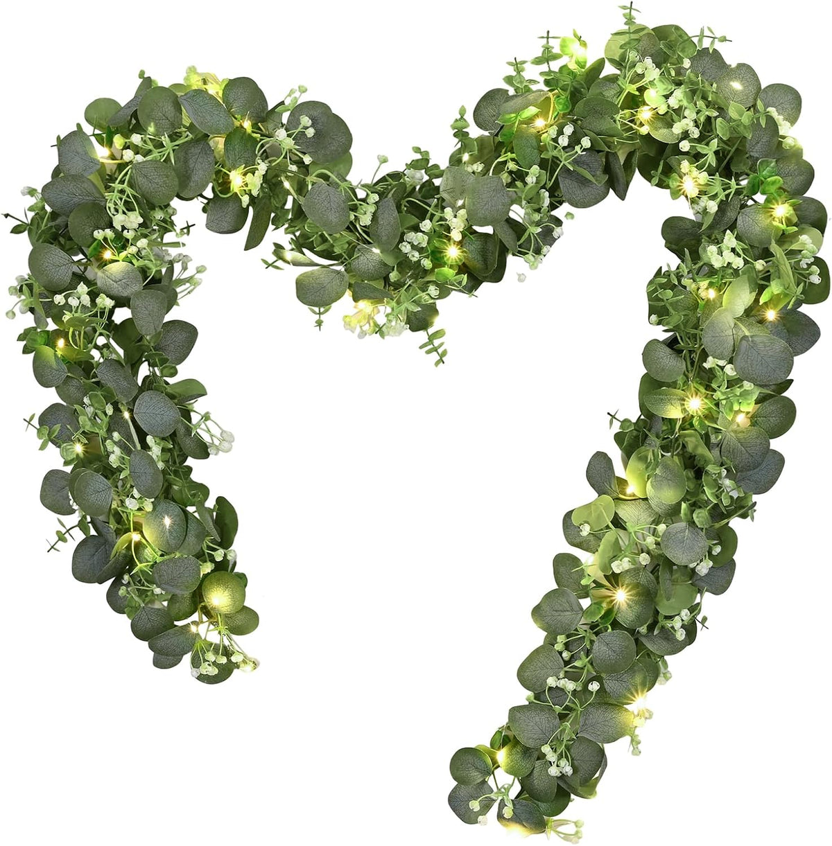 Dolicer 6FT Artificial Eucalyptus Garland Faux Greenery Garland