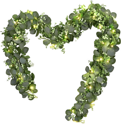 Dolicer 6FT Artificial Eucalyptus Garland Faux Greenery Garland