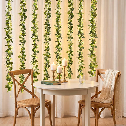 Dolicer 6FT Artificial Eucalyptus Garland Faux Greenery Garland