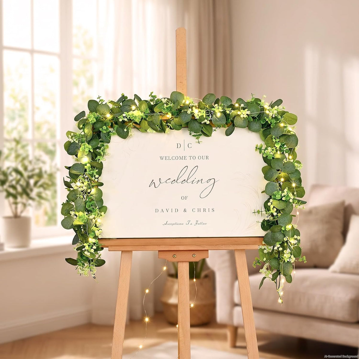 Dolicer 6FT Artificial Eucalyptus Garland Faux Greenery Garland