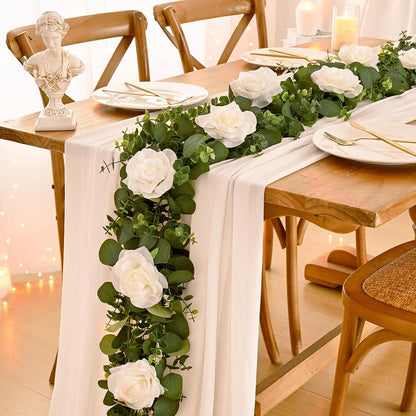 Dolicer 6FT Artificial Eucalyptus Garland Faux Greenery Garland