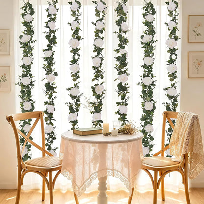 Dolicer 6FT Artificial Eucalyptus Garland Faux Greenery Garland