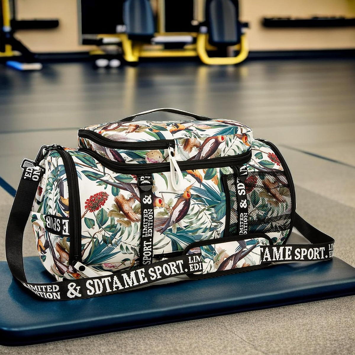 Gym Duffle Bag Backpack,4‑Way Waterproof with Shoe Compartment Travel Laptop