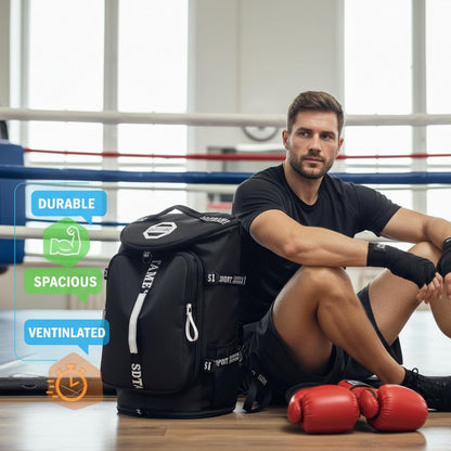 Gym Duffle Bag Backpack,4‑Way Waterproof with Shoe Compartment Travel Laptop