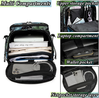 Gym Duffle Bag Backpack,4‑Way Waterproof with Shoe Compartment Travel Laptop