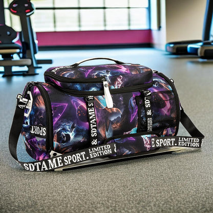 Gym Duffle Bag Backpack,4‑Way Waterproof with Shoe Compartment Travel Laptop