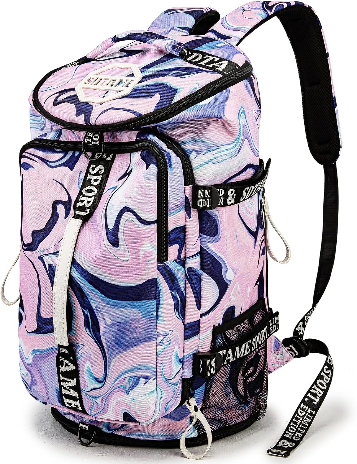 Gym Duffle Bag Backpack,4‑Way Waterproof with Shoe Compartment Travel Laptop