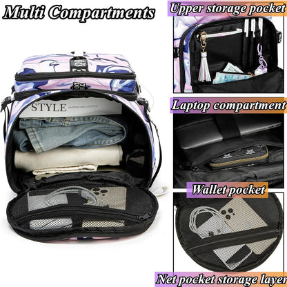 Gym Duffle Bag Backpack,4‑Way Waterproof with Shoe Compartment Travel Laptop