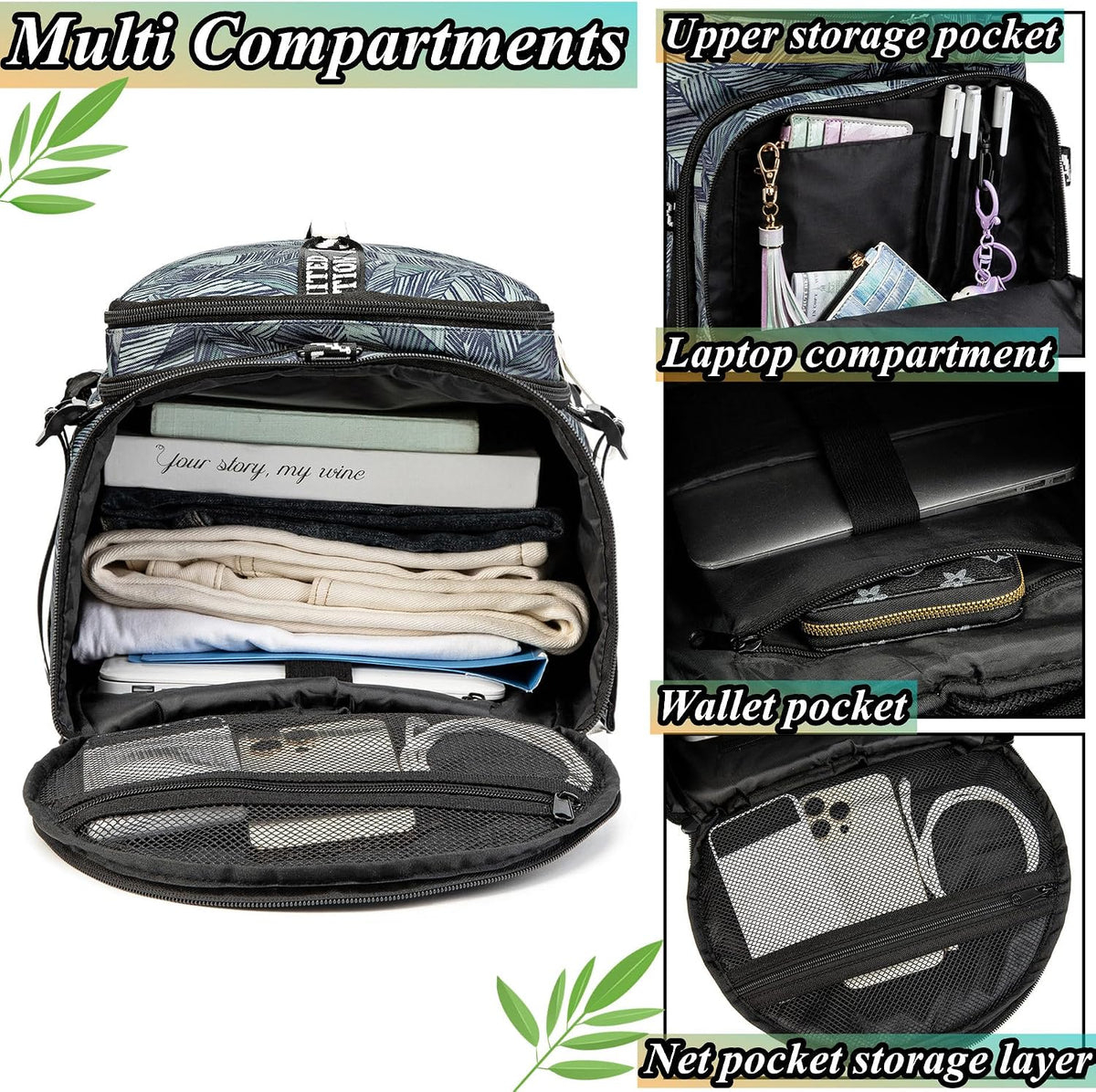 Gym Duffle Bag Backpack,4‑Way Waterproof with Shoe Compartment Travel Laptop