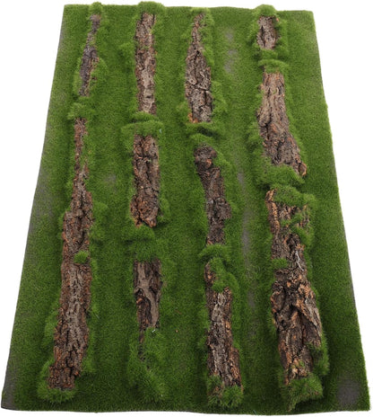 Multifunctional Reptile Tank Carpet Realistic Grass Rug for Turtle Basking Pad Aquarium Grass Mat Outdoor Rug